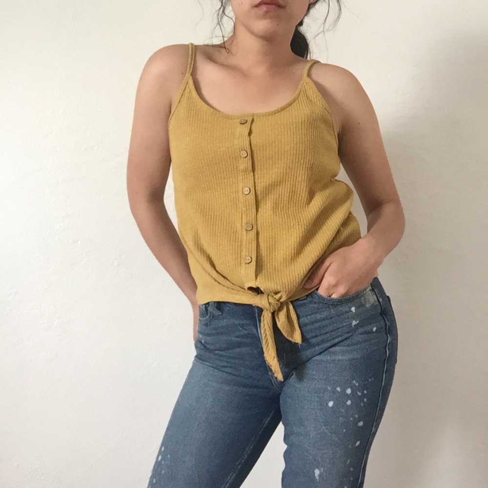 ❗️Two Left❗️NWT Mustard Tank Top - Picture 5 of 5